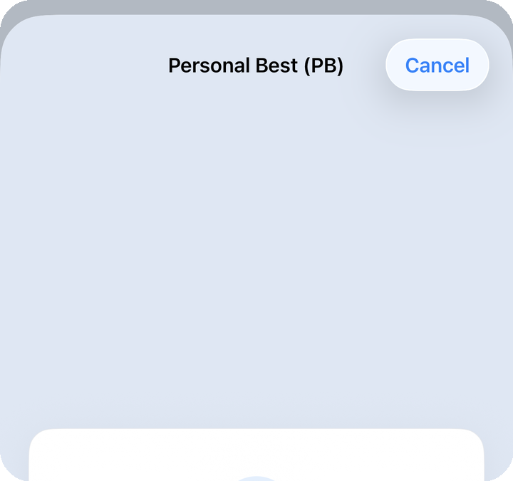 PB list — bests by stroke