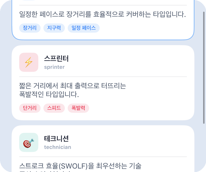 성향 상세 — 핵심 지표